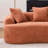 Boneless Curved Loveseat with 3 Pillows-324150825