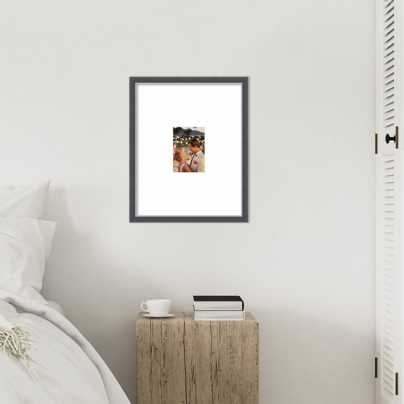 Cadre photo Eva, Blanc éclatant lisse, 16 x 20 emmêlés à 5 x 7