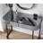 39" Mirrored Makeup Vanity Table With Stainless Steel Base, Mirrored Console Dressing Table With 2 Drawers,Versatile Desk For Bedroom And Office-168438321