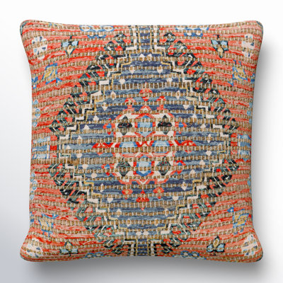 Vince Cotton Blend/Jute/Polyester/Polyester Blend Throw Square Pillow
