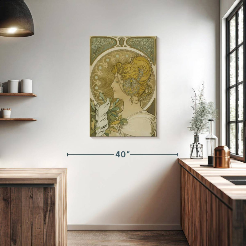 Leisha The Feather 1899, 36" H x 24" W
