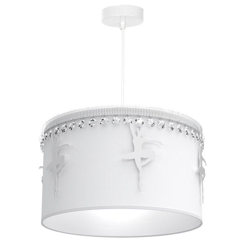 Stali 1 - Light Drum Pendant, White