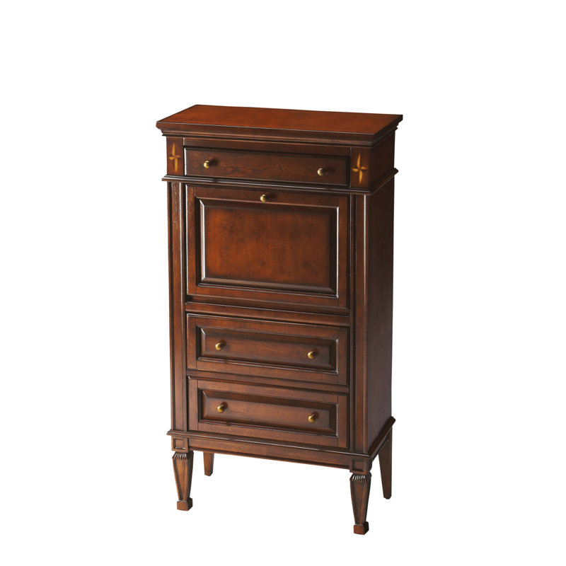 Chubbuck Armoire Desk, Dark Brown