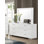 Miroir rectangulaire blanc brillant Vyara