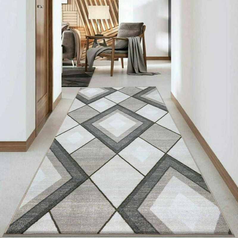 Non-Slip Beige Area Rug – Modern Washable Carpet Runner, Living Room Rug, Bedroom Carpet, Hallway & Kitchen Floor Mat, Entryway Door Mat