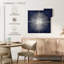Sunburst argenté sur bleu I