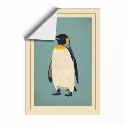 Emperor Penguin Scandinavian - Framed Print
