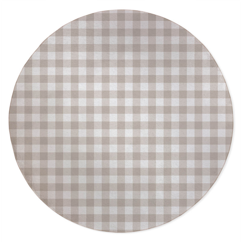 Proper Gingham Non-Slip Outdoor Rug
