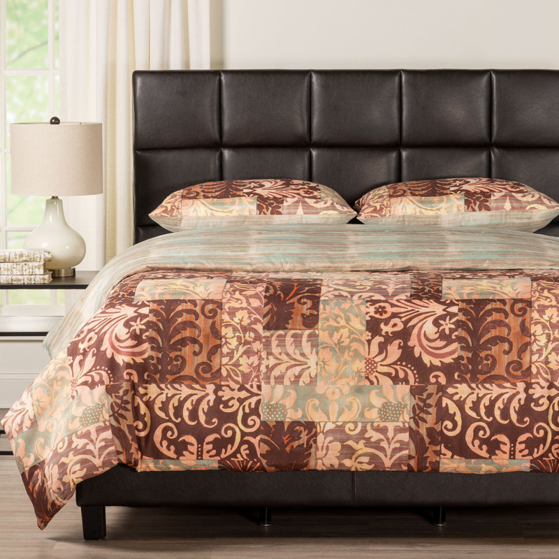 Barcelona Polyester Patchwork Duvet Cover, King Duvet Cover + 2 King Shams