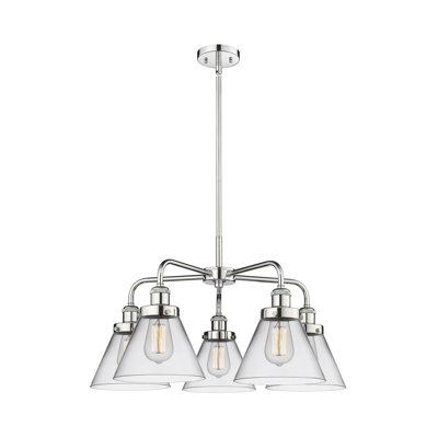 Lustre suspendu 5 lumières Cone