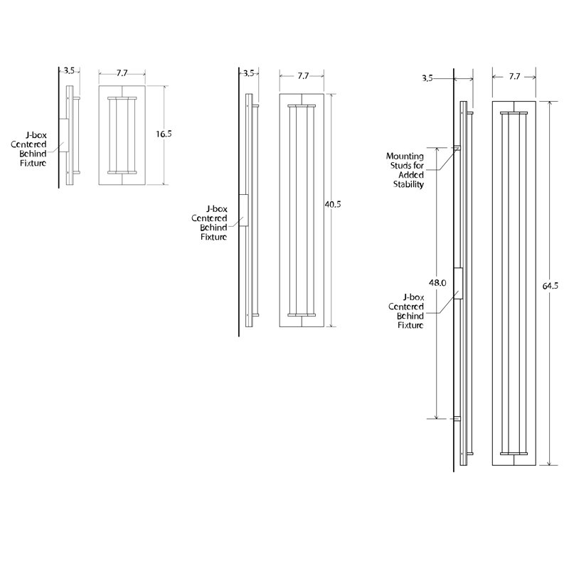 Penna 1 - Light LED Flush Mounted Sconce, 16" H x 7.7" W x 3.5" D, Brushed Brass/Dark Stained Walnut