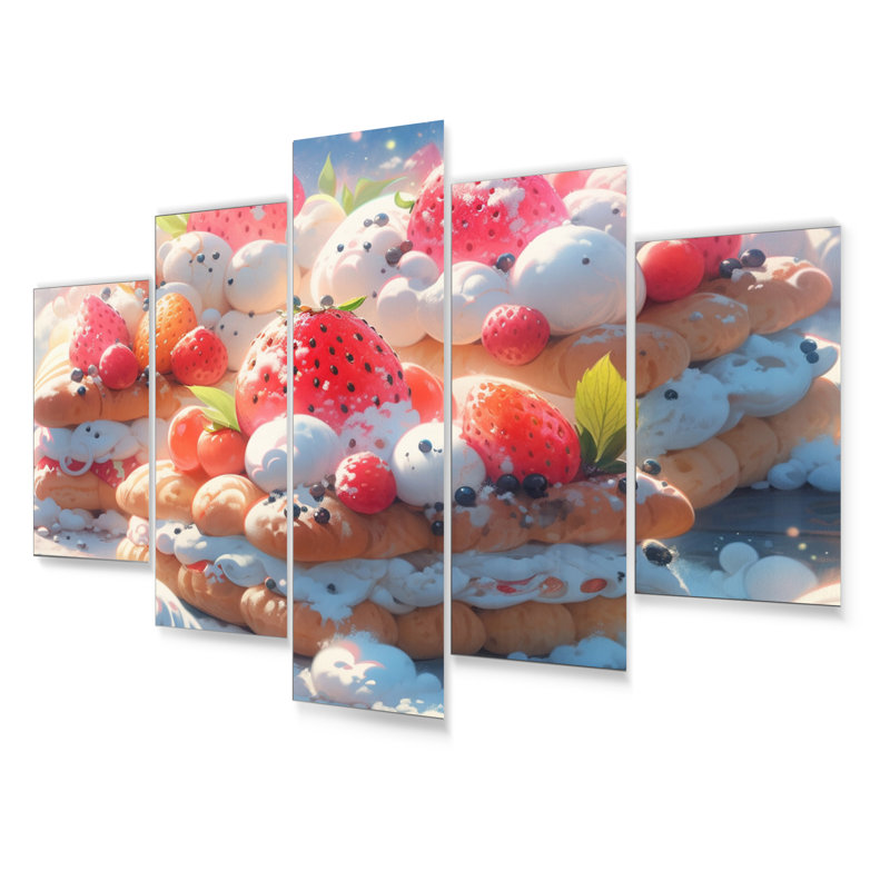 Ensemble de 5 décorations murales repas et pique-niques
