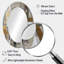 Doré et gris Radical Simplicity I - miroir mural ovale Mid-Century doré-2031641574