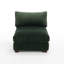 Upholstered Faux Rabbit Fur Flannel Armless Chair with Pillow Back, Single Chair Module Part For Sectional Sofa-1027329240