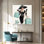 «Luxury Fashion Lady Glam», art mural sur toile tendue