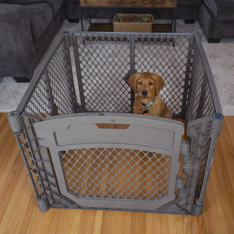 PETYARD PLUS 4-PANEL FIELDSTONE PET PEN