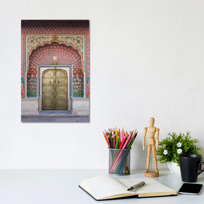 Porte de lotus, Jaipur, Rajasthan, Inde - impression d'art mural