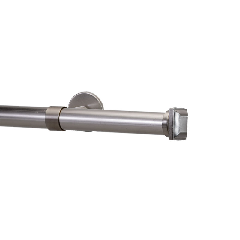 Tringle à rideaux simple 1,13 po, Inoxydable, 72"