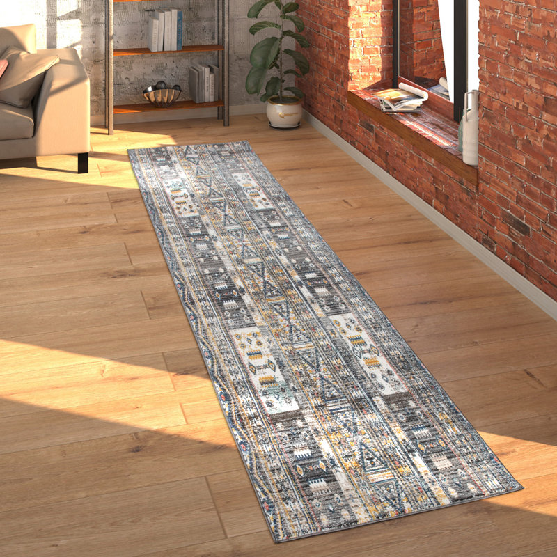 Geometric Indoor Rug, Rectangle 6'7" x 9'6"