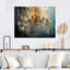 «Chandelier Whispering Luminescence Pointillism» sur toile-2129697455-2130494546