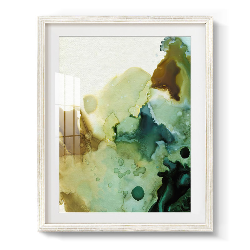 L'eau et la terre II - impression encadrée, H 28,5 po x l 20,5 po, Blanc