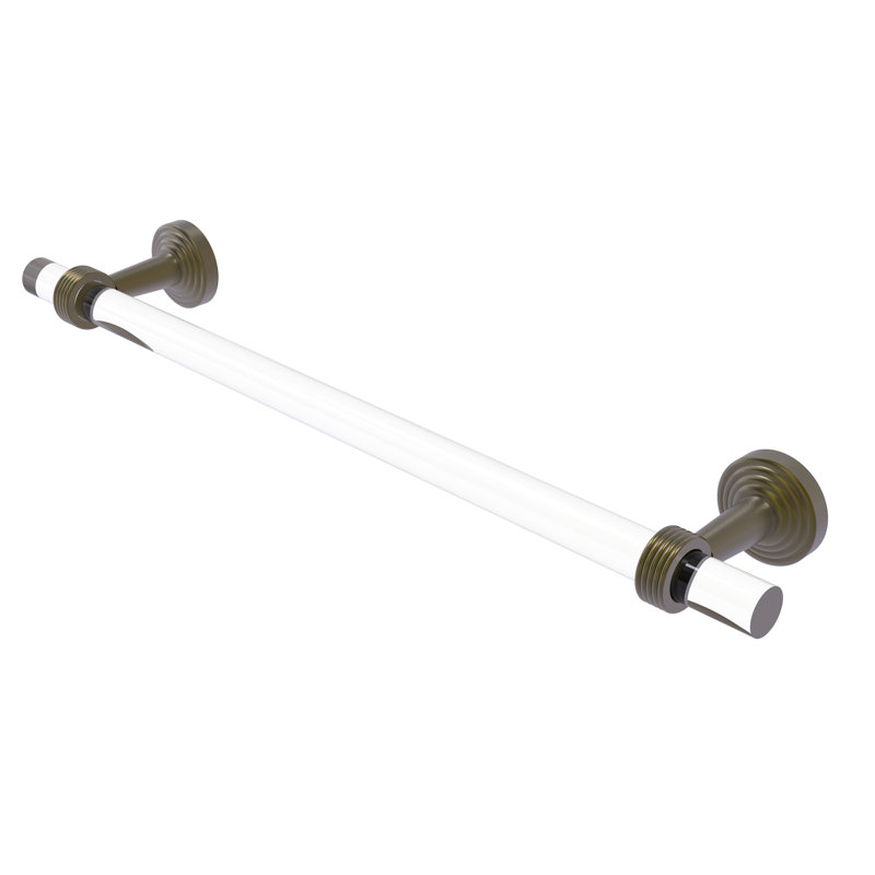Barre à serviettes murale Pacific Beach, Laiton antique, H 3,985 po x l 22 po x P 2,2 po