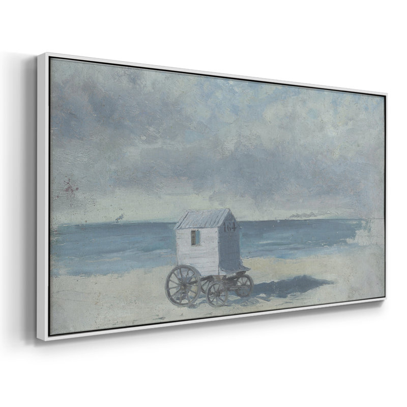 Série paysage - Dxlviii - galerie encadrée - prête à être accrochée, H 21 po x l 41 po, Blanc