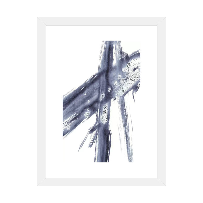 « Directivité III » par Ethan Harper, reproduction d’art, Papier encadré blanc, H 32 po x l 24 po x P 1 po, Blanc