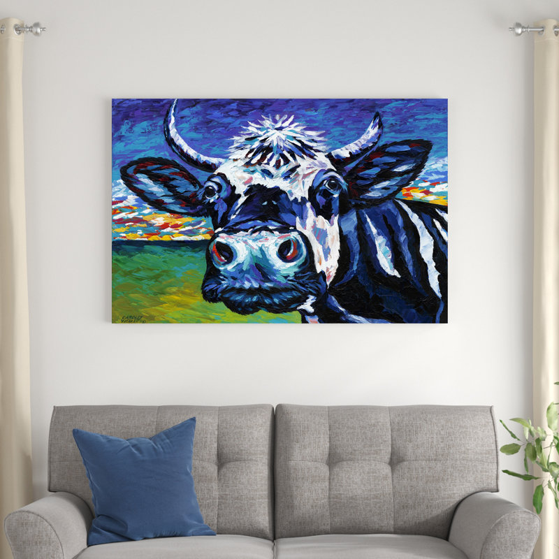 Pasture Cow II, H 32 po x l 48 po x P 1,25 po
