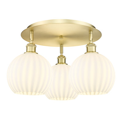 Baxman Glass Semi Flush Mount