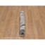Tapis oriental bleu noué à la main 4 pi 3 po x 4 pi 3 po en laine et soie Nain