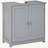 Kleankin Pedestal Sink Storage Cabinet, Vanity Base Cabinet, Under Sink Bathroom Cabinet With U-Shape Cut-Out And Adjustable Internal Shelf-102308914