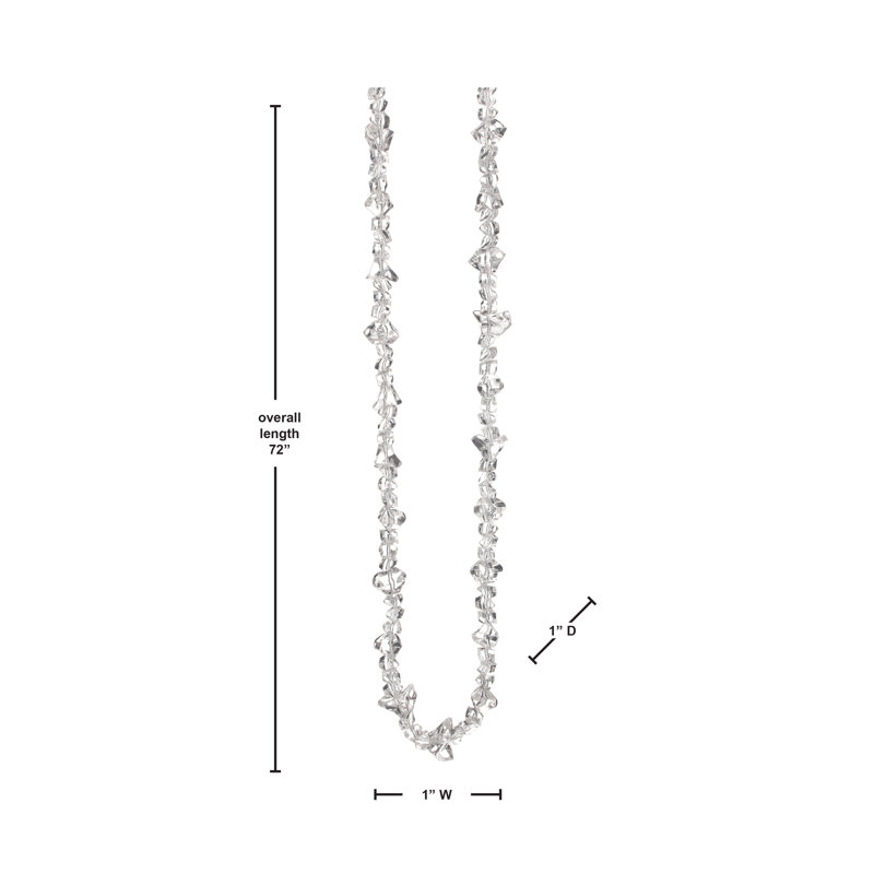 72" Acrylic Ice Chunk Garland