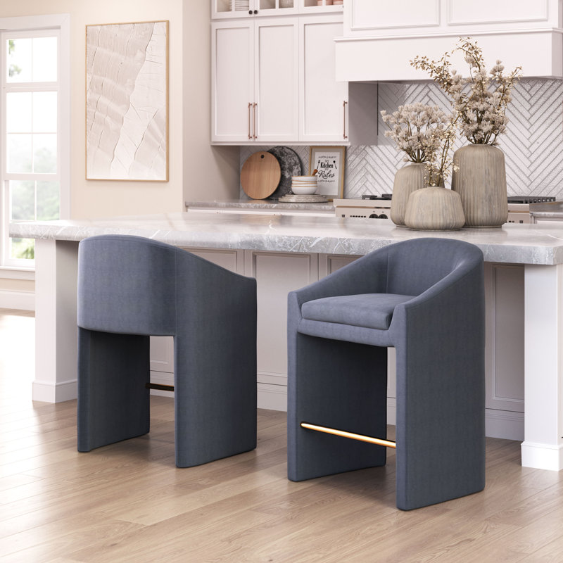 Emas Upholstered Counter Stool, Counter Stool (26'' Seat Height)