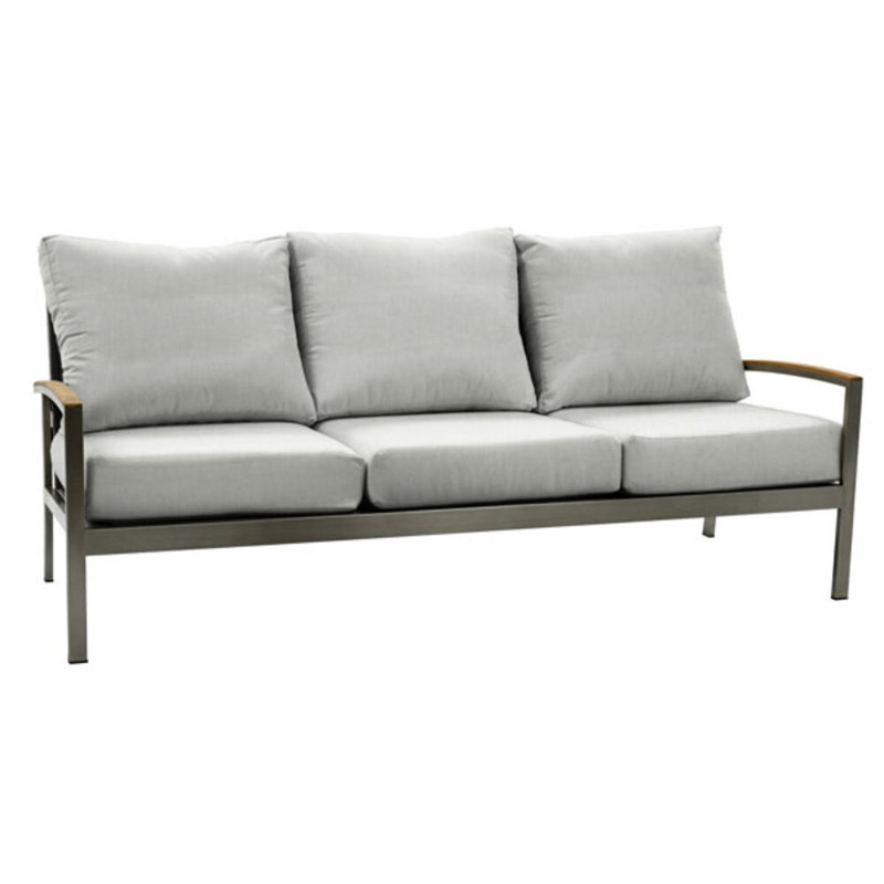 Avanti Outdoor Teak Conversation Set, Granite
