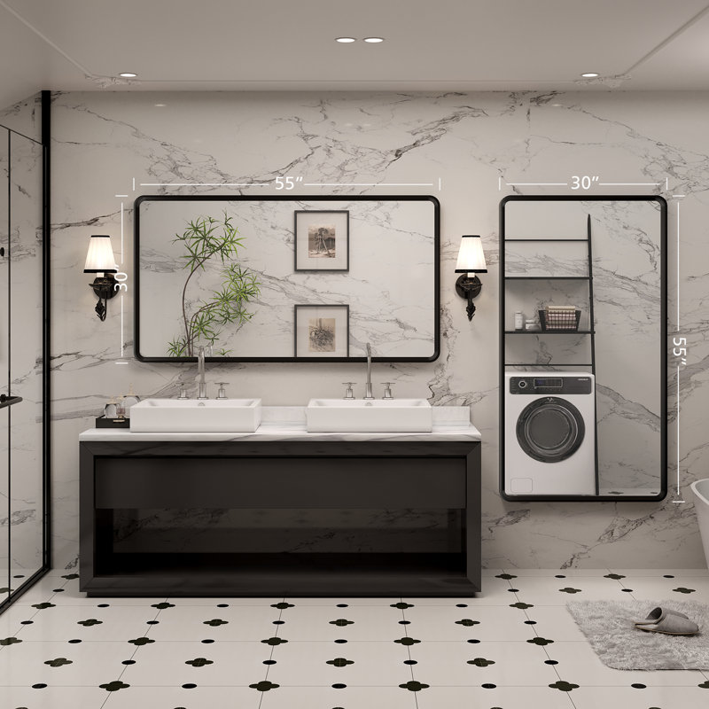 Miroir de meuble-lavabo mural Molly, 55 po x 30 po