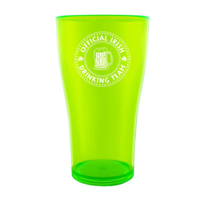 BarConic® Drinkware - Green PolyCarbonate Cup - Équipe irlandaise de boissons - 570 ML