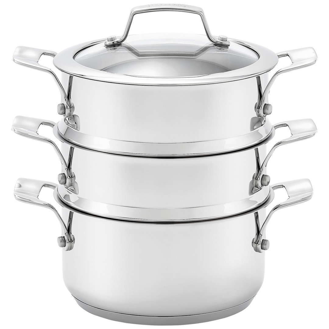 Stellar, 18/10 Stainless Steel 3 Tier Steamer Set