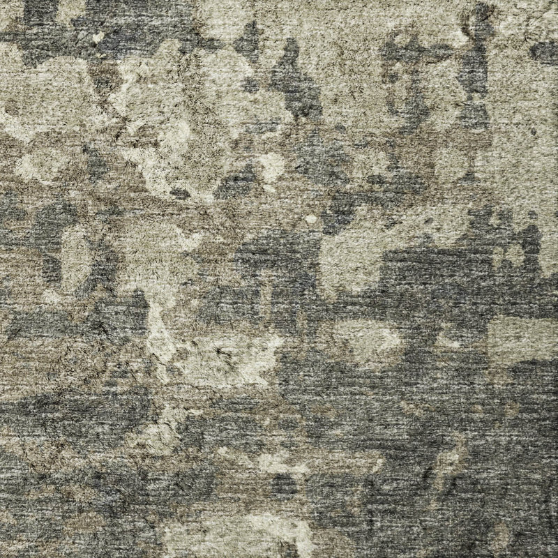 Premium Machine Washable Dream Shag ADS76 Abstract Plaid Rug, 1'8" x 2'6", Earth