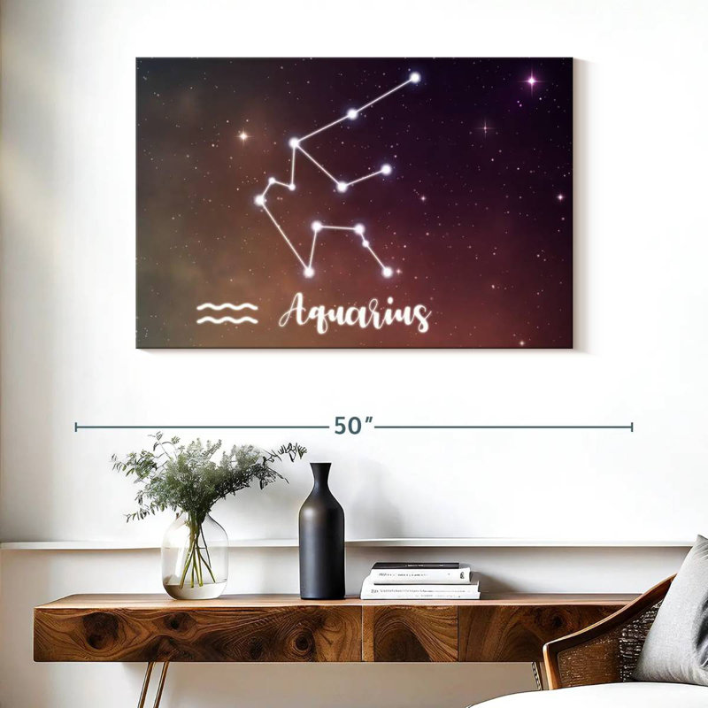 Adella Aquarius Constellation, 26" H x 39" W
