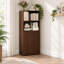 Bureau d'ordinateur extensible avec tablettes et roulettes de rangement 