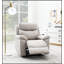 Fauteuil inclinable électrique en microfibre poli gris Chriki-1959582547