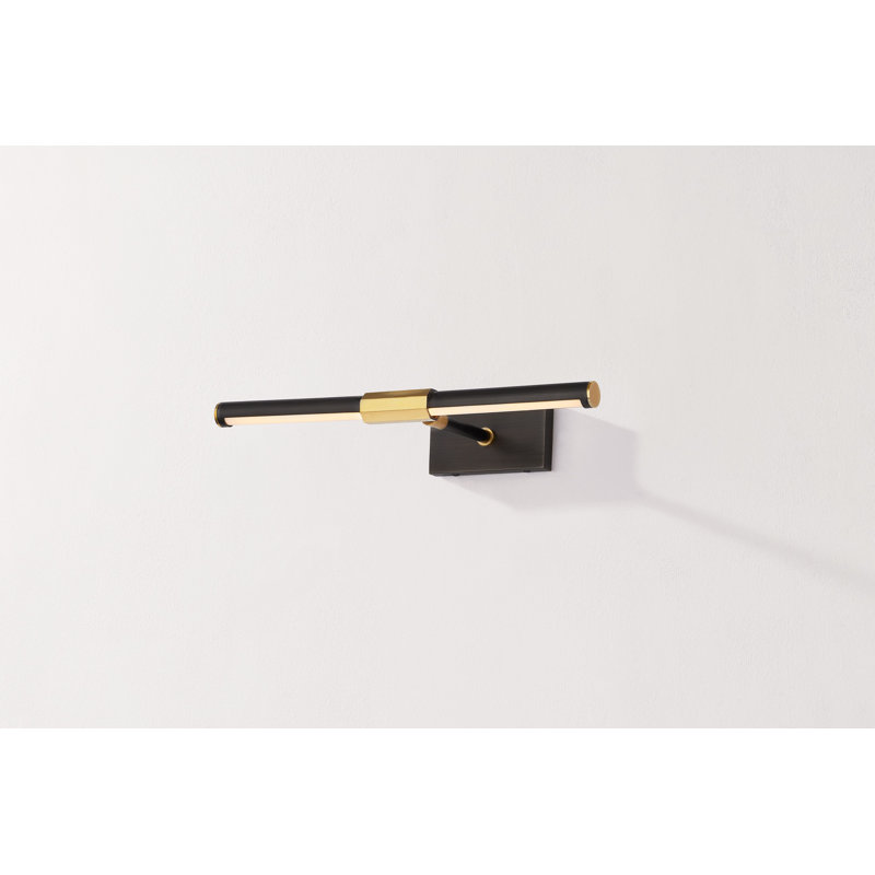 Melbourne 1 Light Picture Light, Aged Brass/Distressed Bronze, 2.75" H x 16" W x 16" D