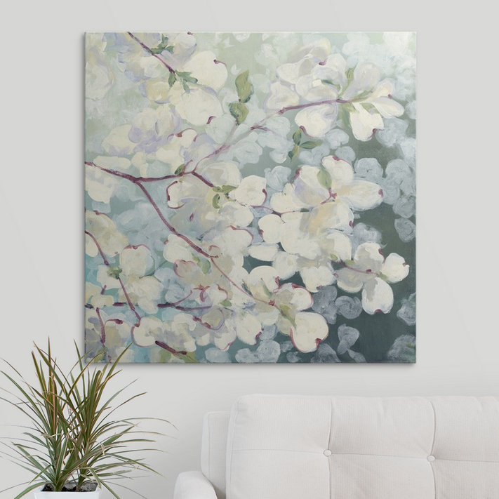 «Drobman Magnolia Delight» par Julia Purinton, reproduction d'art, H 30 po x l 30 po x P 1,5 po, Toile
