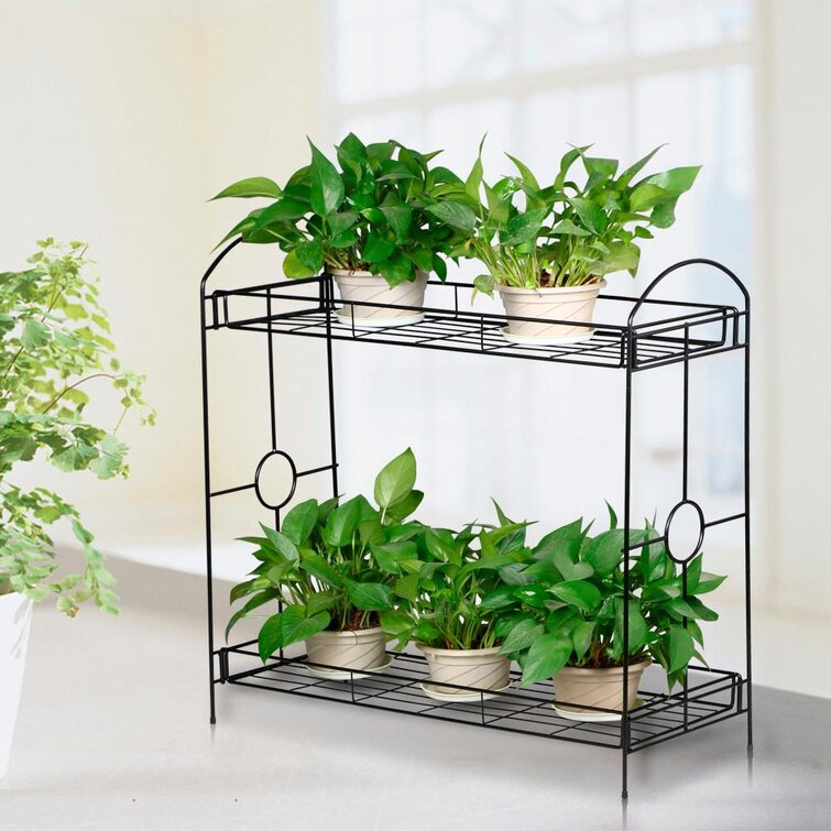 newkaijian 3 Pack Metal Plant Stands for Outdoor Indoor Plants