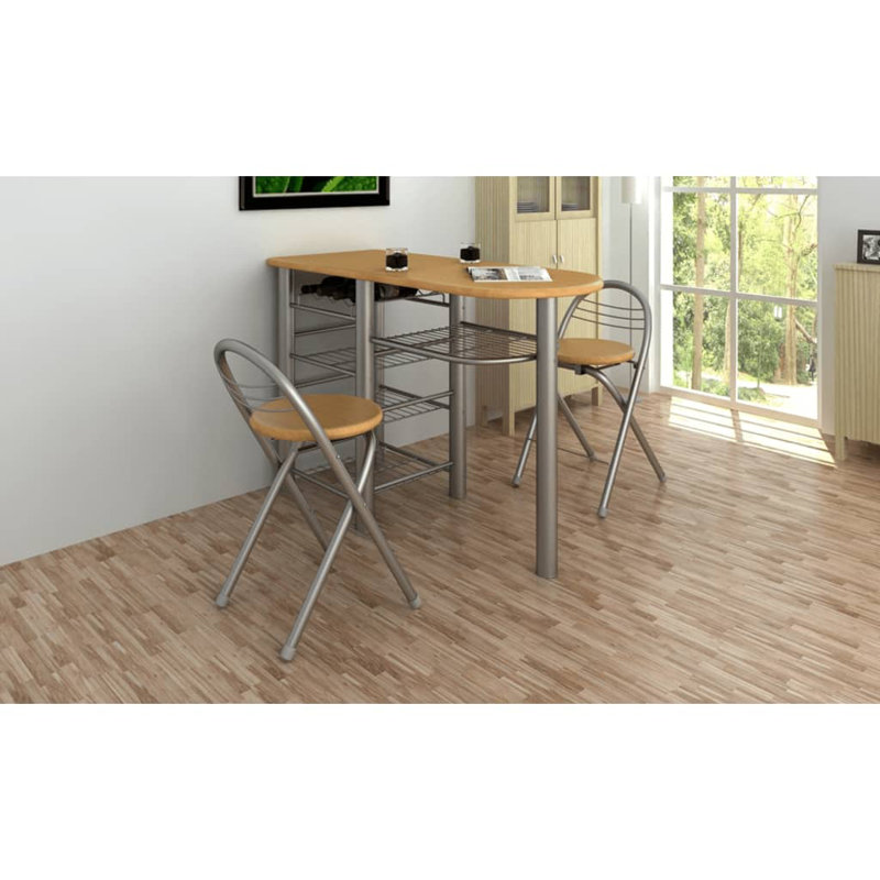 Ensemble de bar / table et chaises de cuisine / petit-déjeuner en bois