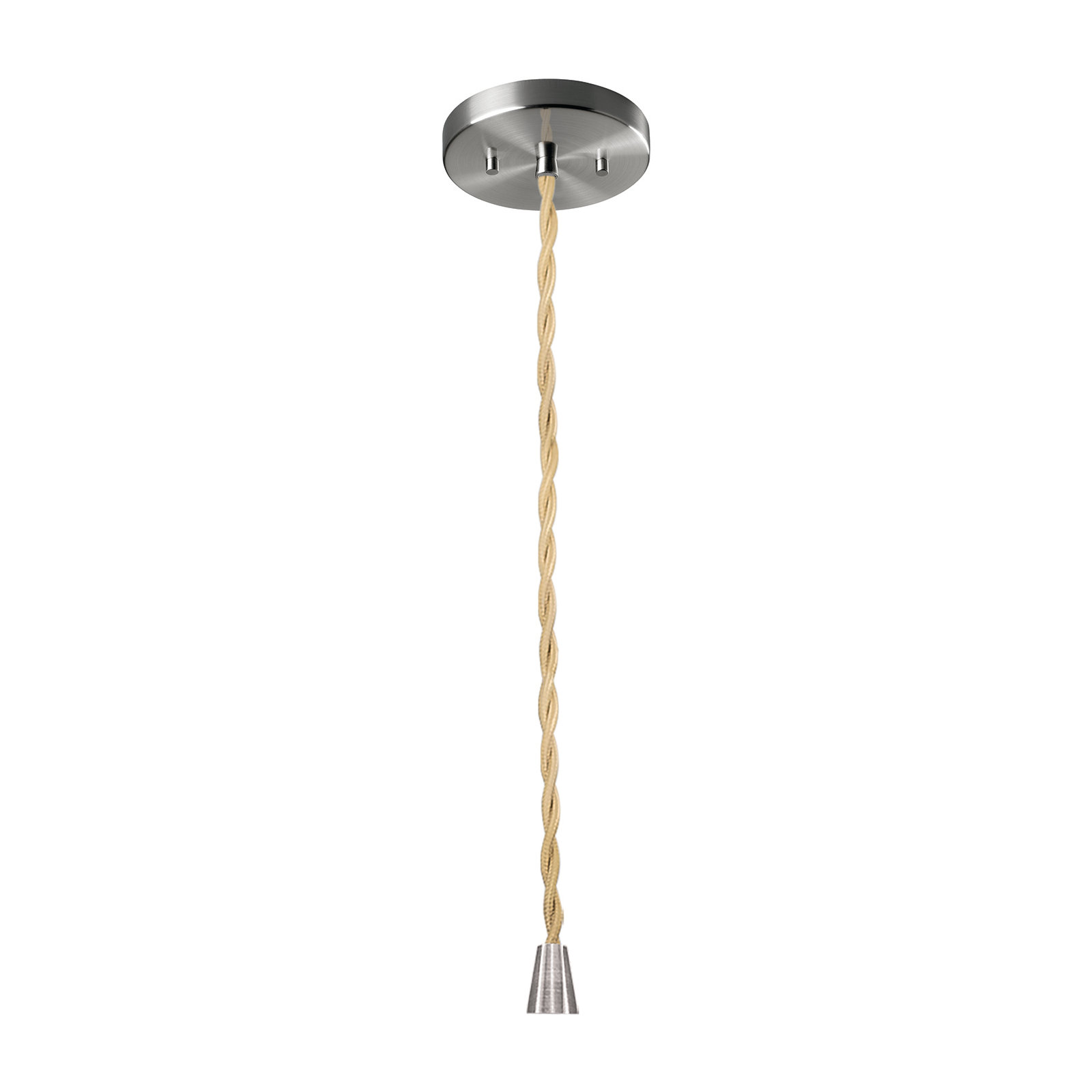 Fallon Ceramic Dimmable Pendant, 7.5" H x 15.5" W x 15.5" D, Gloss Blush, Brushed Nickel