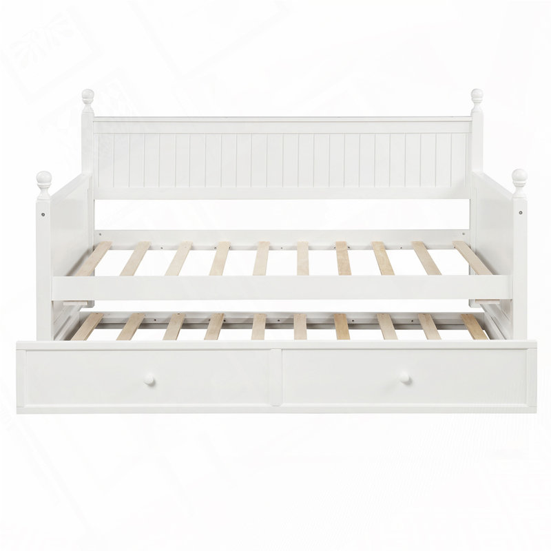 Wood Daybed with Twin Size Trundle