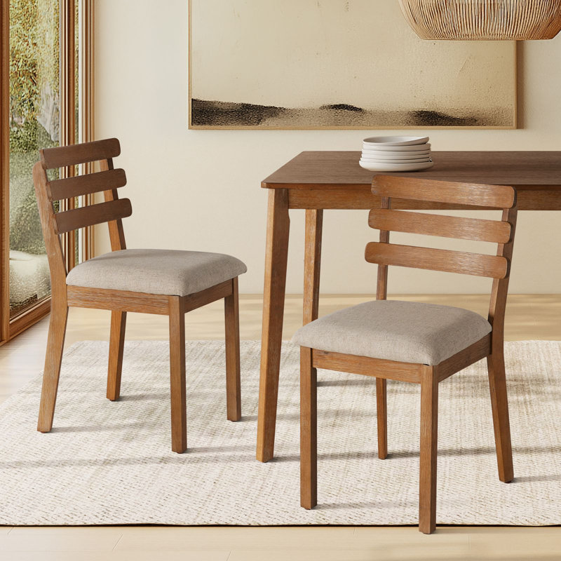 17.7" H Solid Wood Side Chair