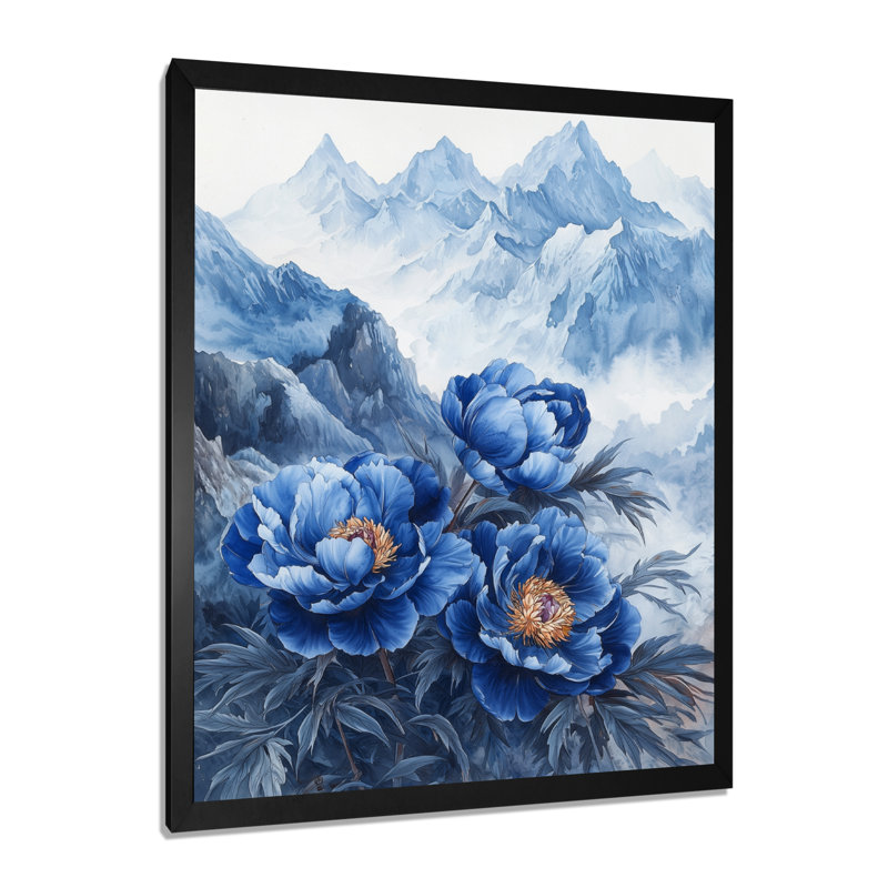 Bartle - Floral Canvas Prints, Noir, noir, noir, noir, H 20 po x l 12 po, Reproduction encadrée d'une seule photo